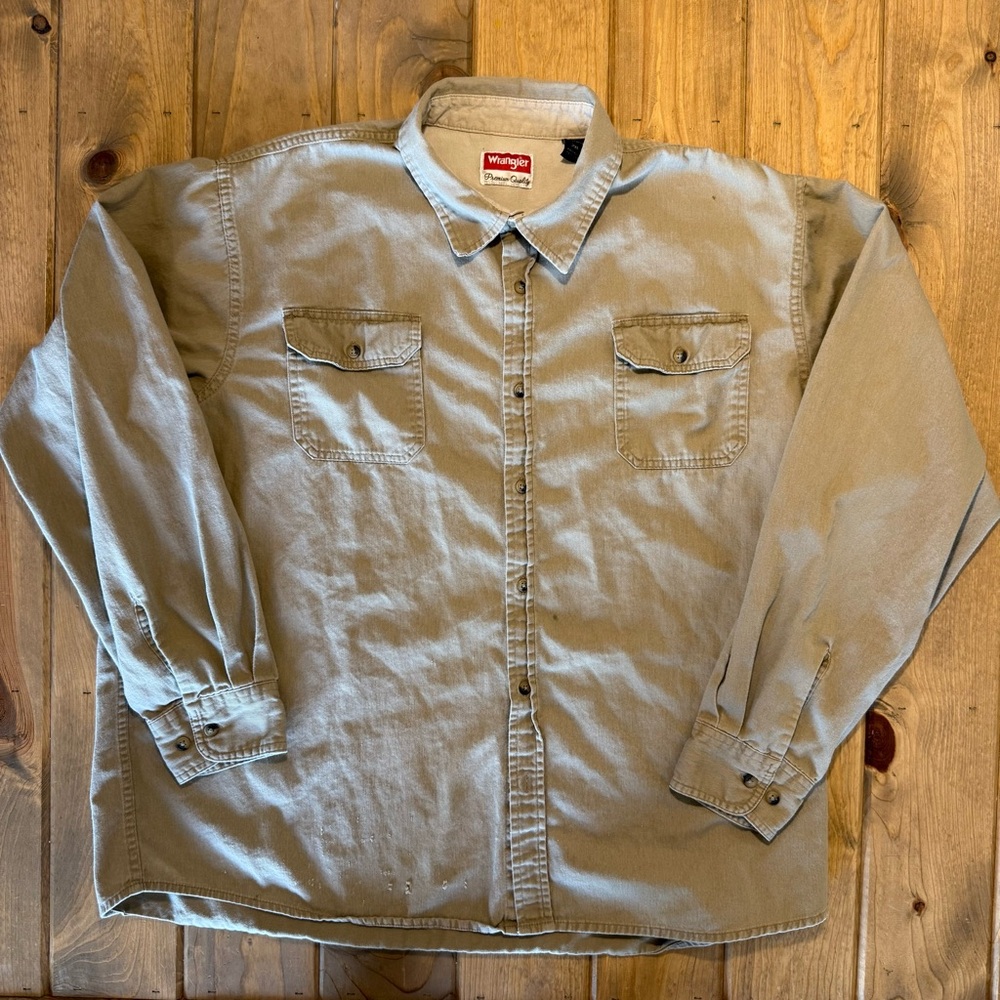 Wrangler Khaki Premium Quality Shirt